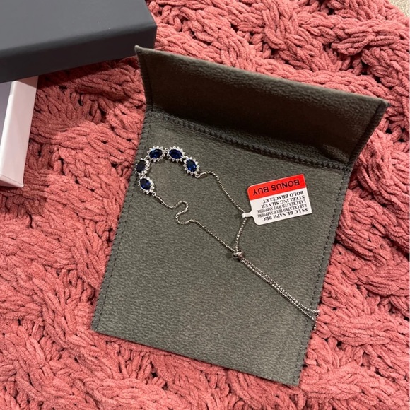 Sapphire bolo bracelet - Picture 4 of 7